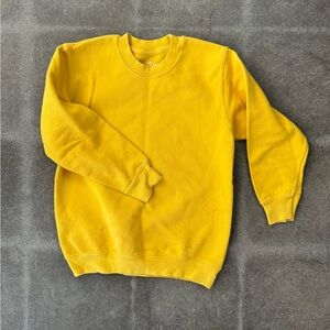 Sunny Yellow Kids Crewneck Sweatshirt
